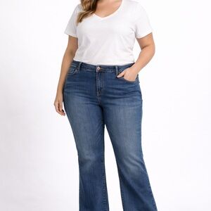 Morgan & Walker Plus Size 20W Bootcut Jeans‎ Stretch Medium Wash